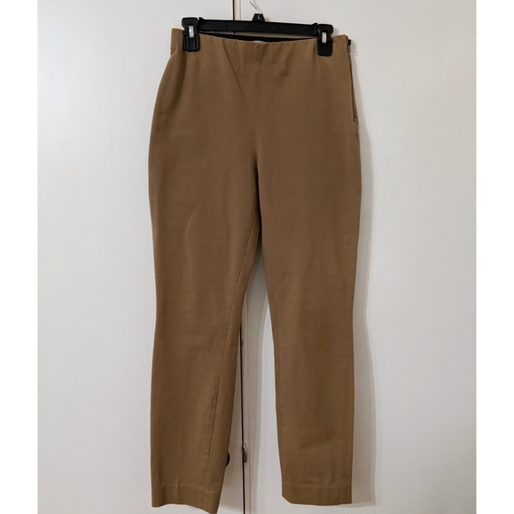 Everlane Side Zip Stretch Cotton Work Pant Ochre - Picture 3 of 7